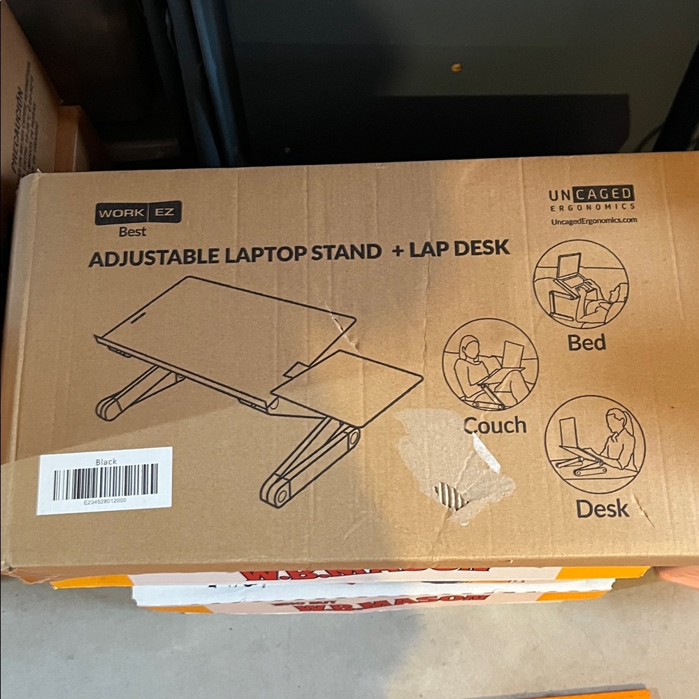 Uncaged Ergonomics Adjustable Laptop Stand and Lap Desk